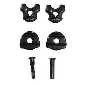 Abraçadeira de canote de selim compatível com adaptador para trilhos de selim de carbono 7x7mm, clipes ovais/redondos para tubo de canote de bicicleta, acessórios para ciclismo