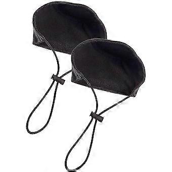 Black Shoe Heel Guards Less Than 8cm Reusable with Buckle Elastic Rope for Driving