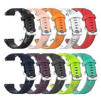 Bracelet en silicone compatible avec la montre connectée Garmin Witherun 645