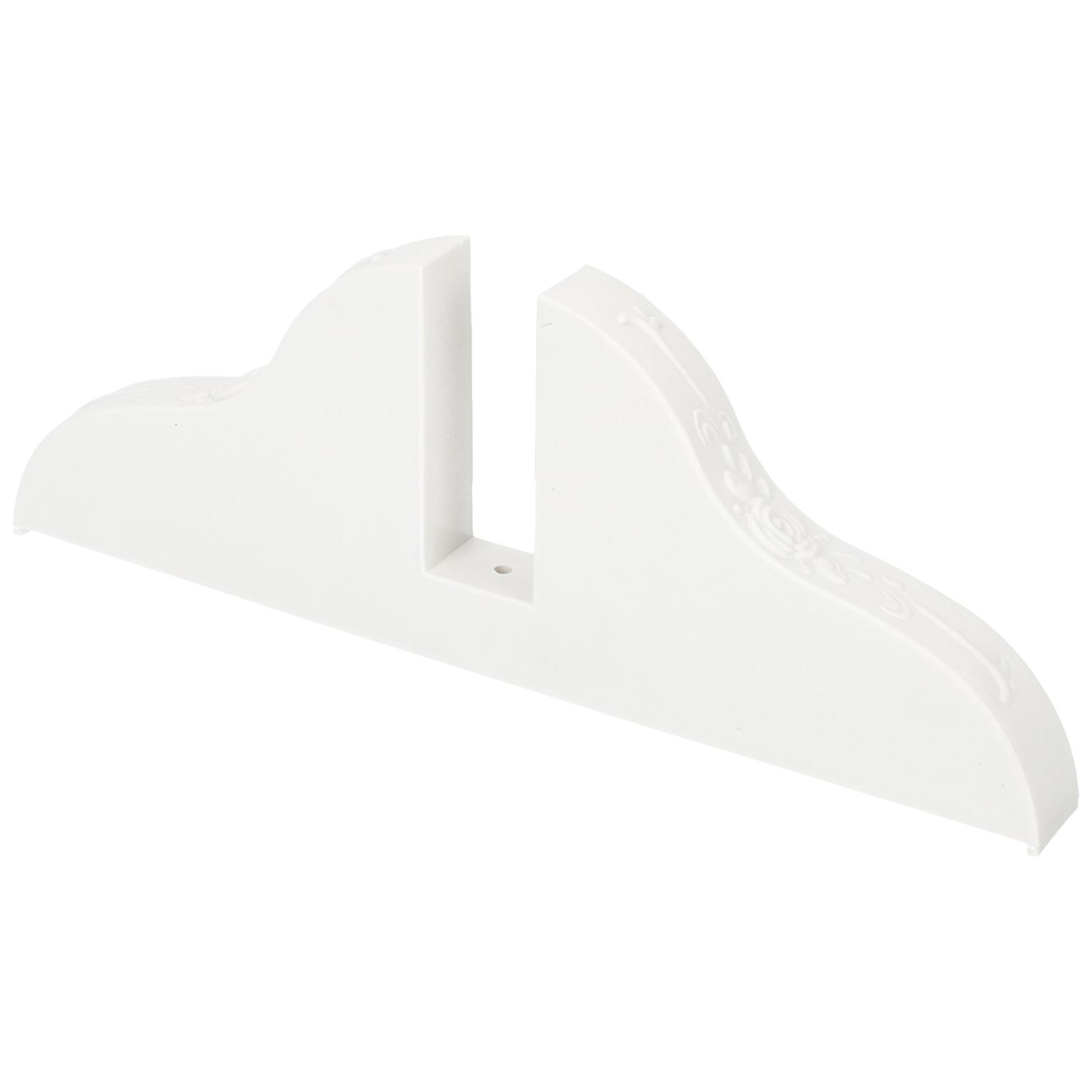 Plastic Screen Divider Stand Base for Home Use 2Pcs White Bracket