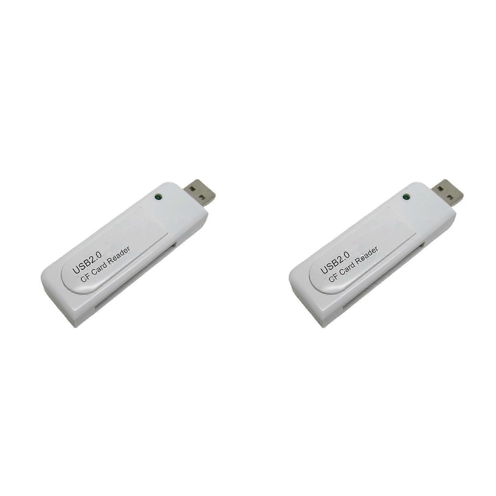 2X USB 2.0 CF Card Reader for CCD Digital Camera Flash Memory Card Viewer Writer Data Transfer Adapter Memory Dongle B