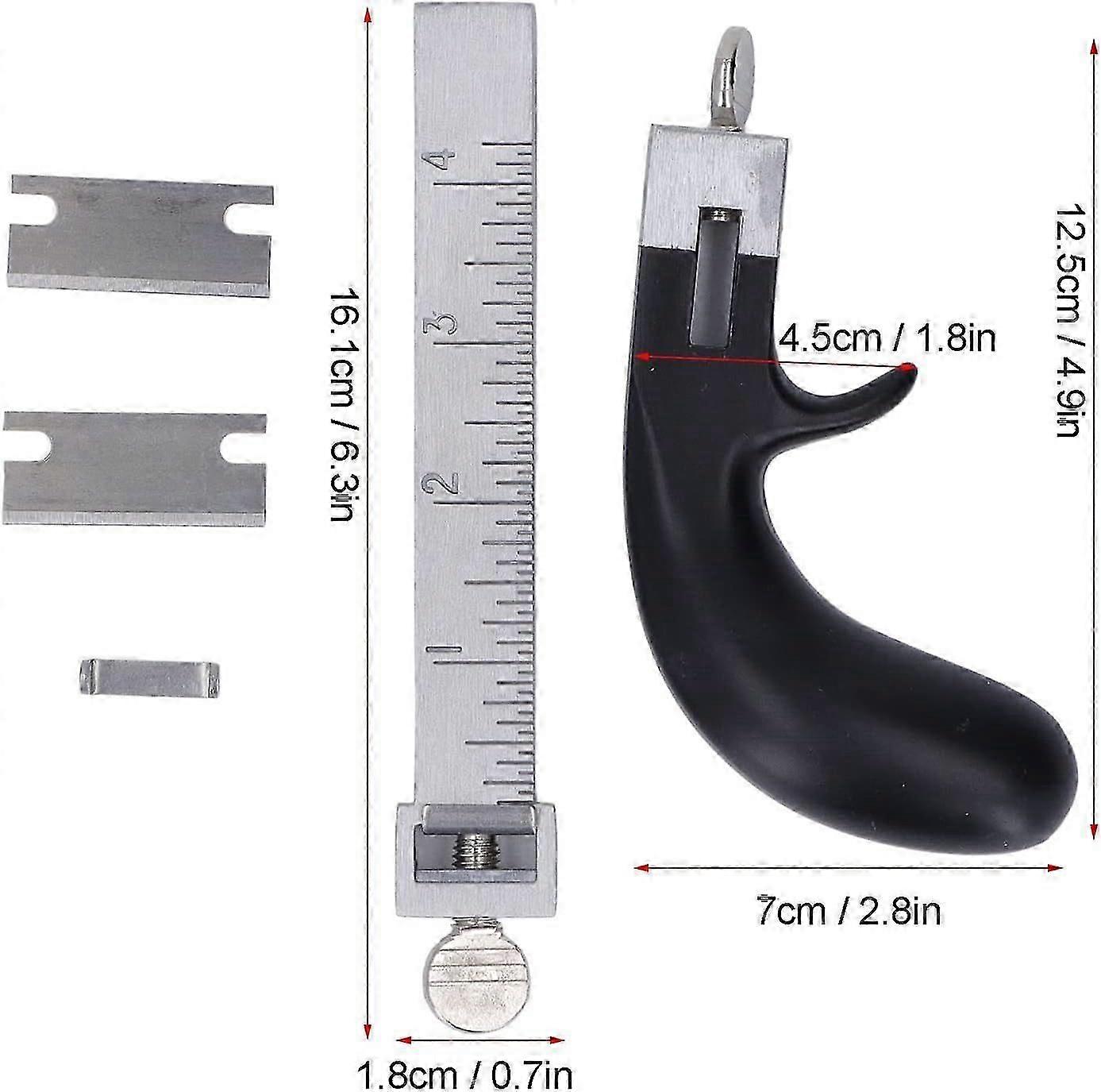 Leather Cutting Tools, 2-Blade Leather Crafting Tools Designed for DIY Leather Crafting