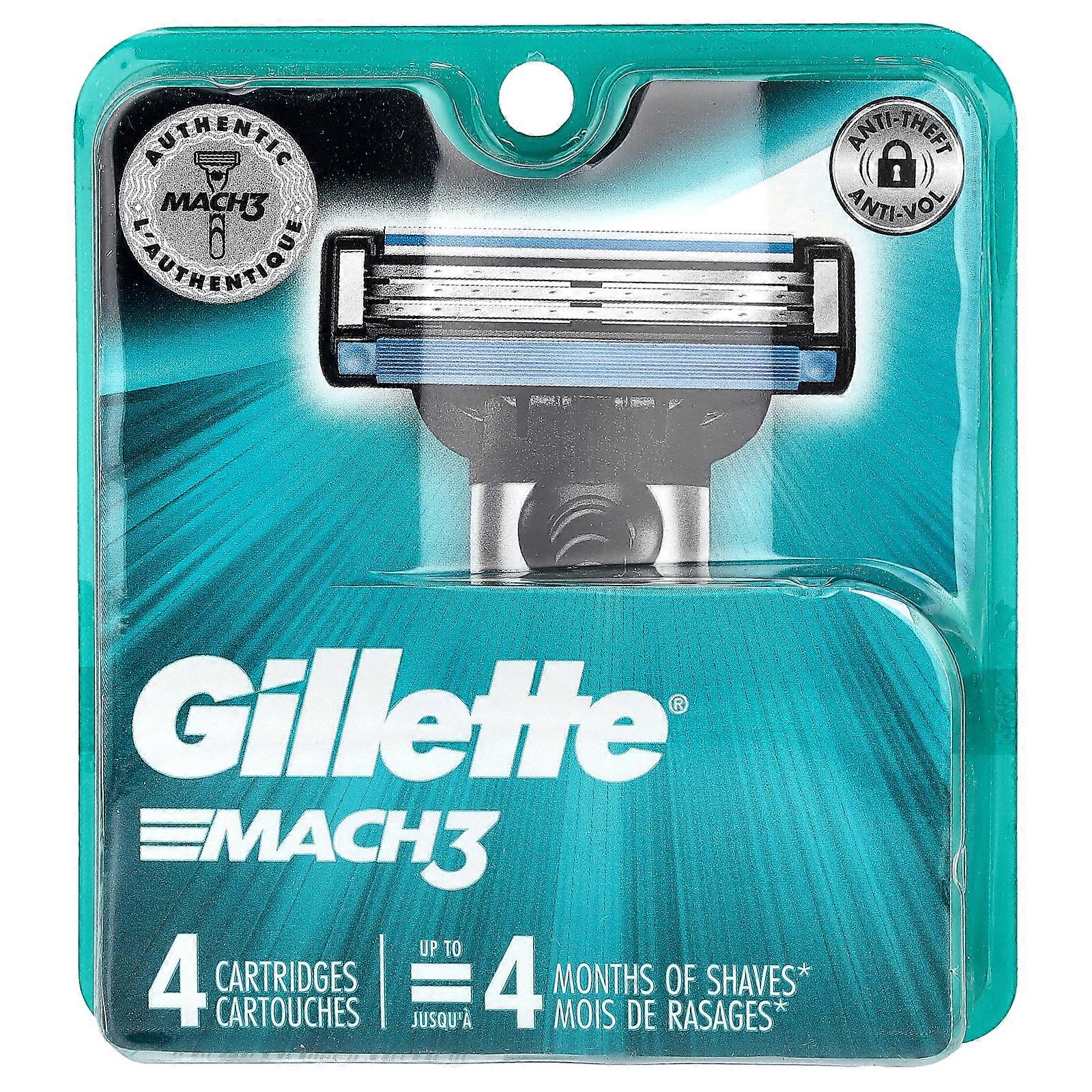 Gillette, Mach3, 4 Cartridges