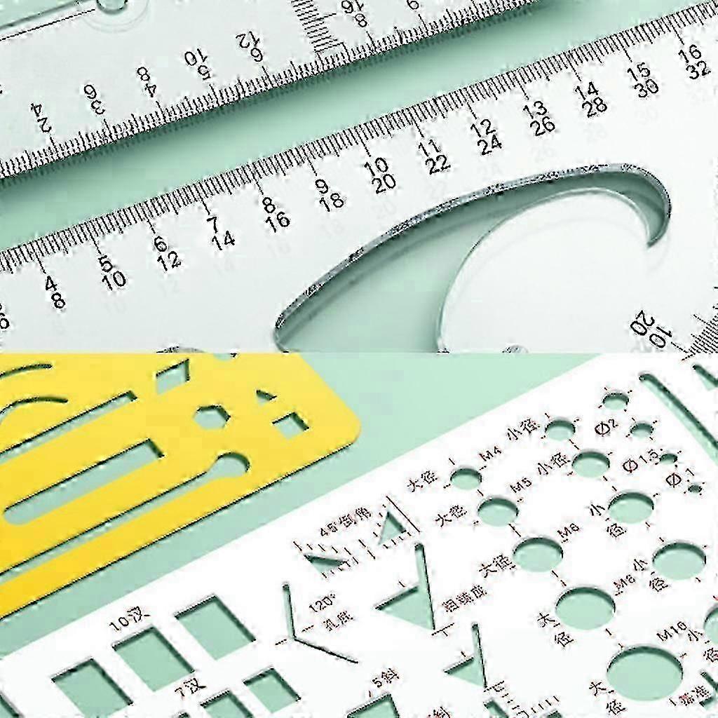 Professional Architect & Engineering Geometry Set with Compass Protractor, Drafting Tools for Technical Drawing P20250110756