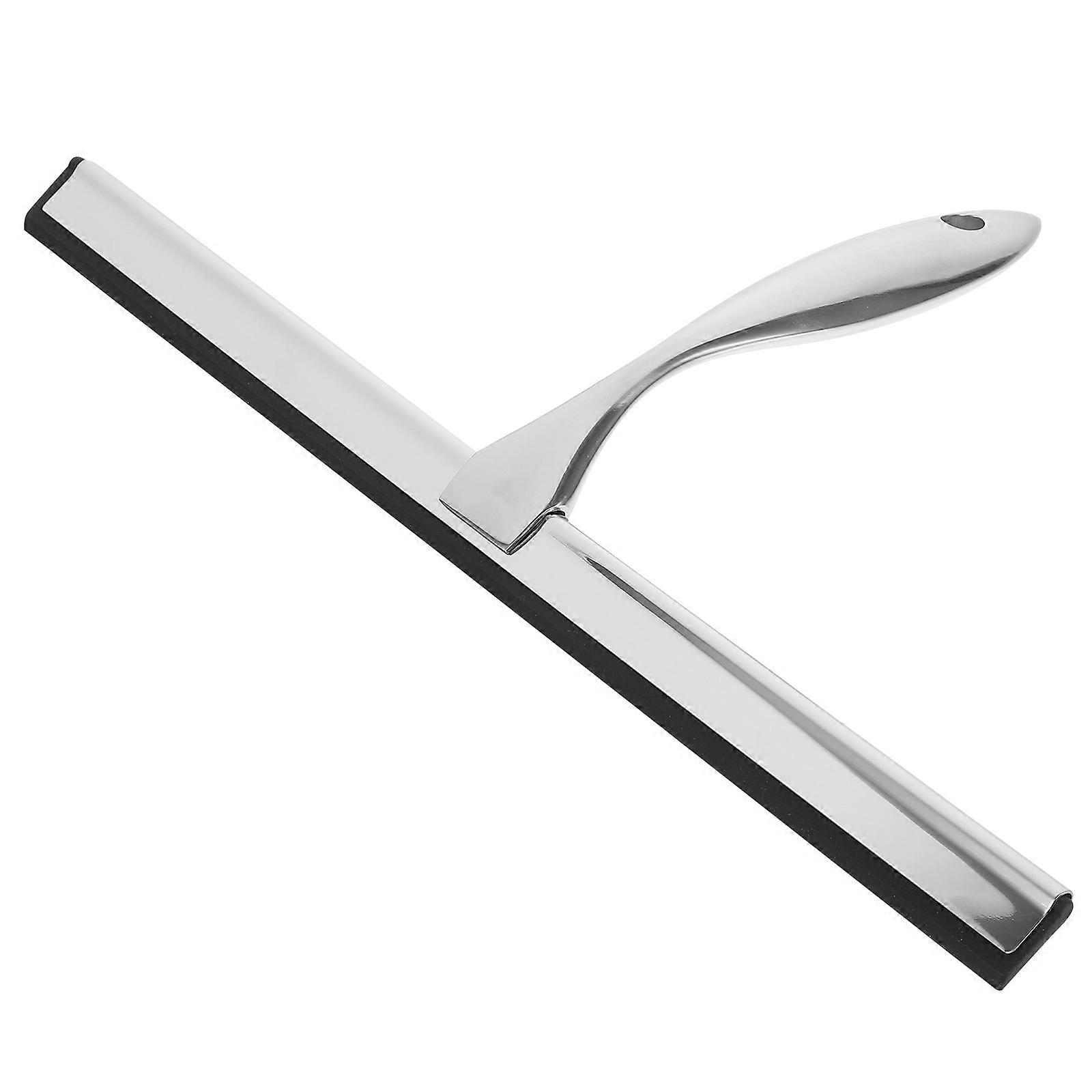 Silver Shower Squeegee for Window and Mirror Cleaning Use