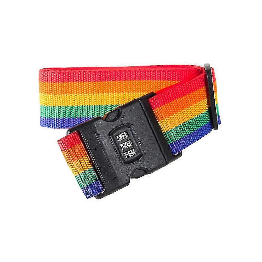 Suitcase Belts with Password Lock compatible with Binding Rainbow