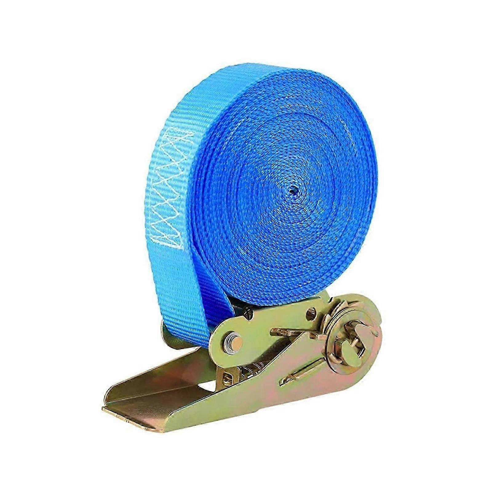 25mm Blue Polyester Ratchet Cargo Strap