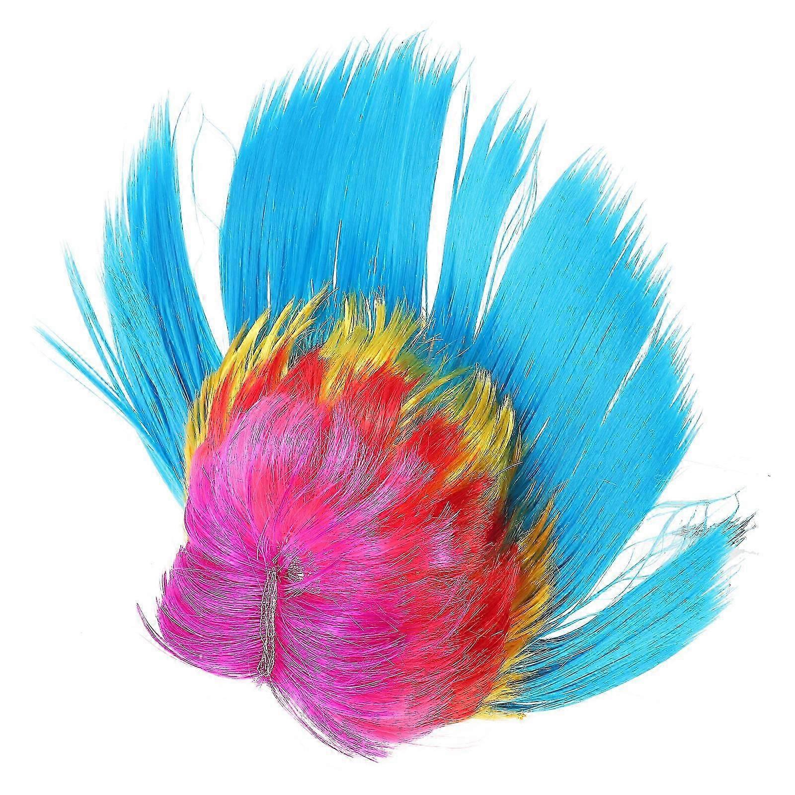 Punk Rock 3Pcs Cockscomb Wig Set for Masquerade Cosplay