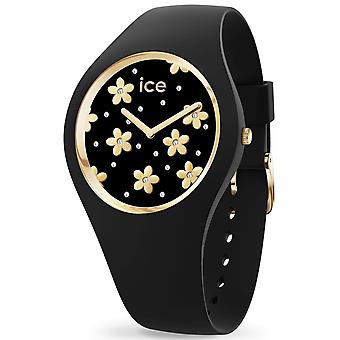 Fleur de glace Quartz Analog Women Watch avec bracelet en silicone IC016668