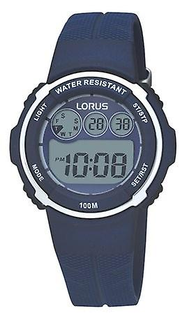 Lorus watches Quartz Digital Child Watch with R2391CX9 Plastic Bracelet