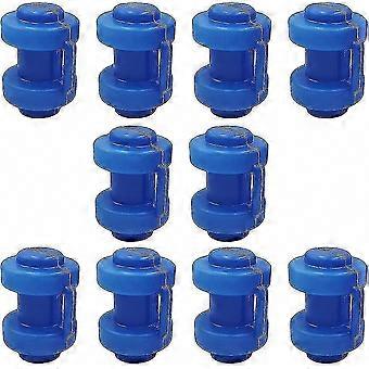 Thickened & Durable Trampoline Enclosure Pole Caps for Net Hook Trampolines (10pcs, Blue)
