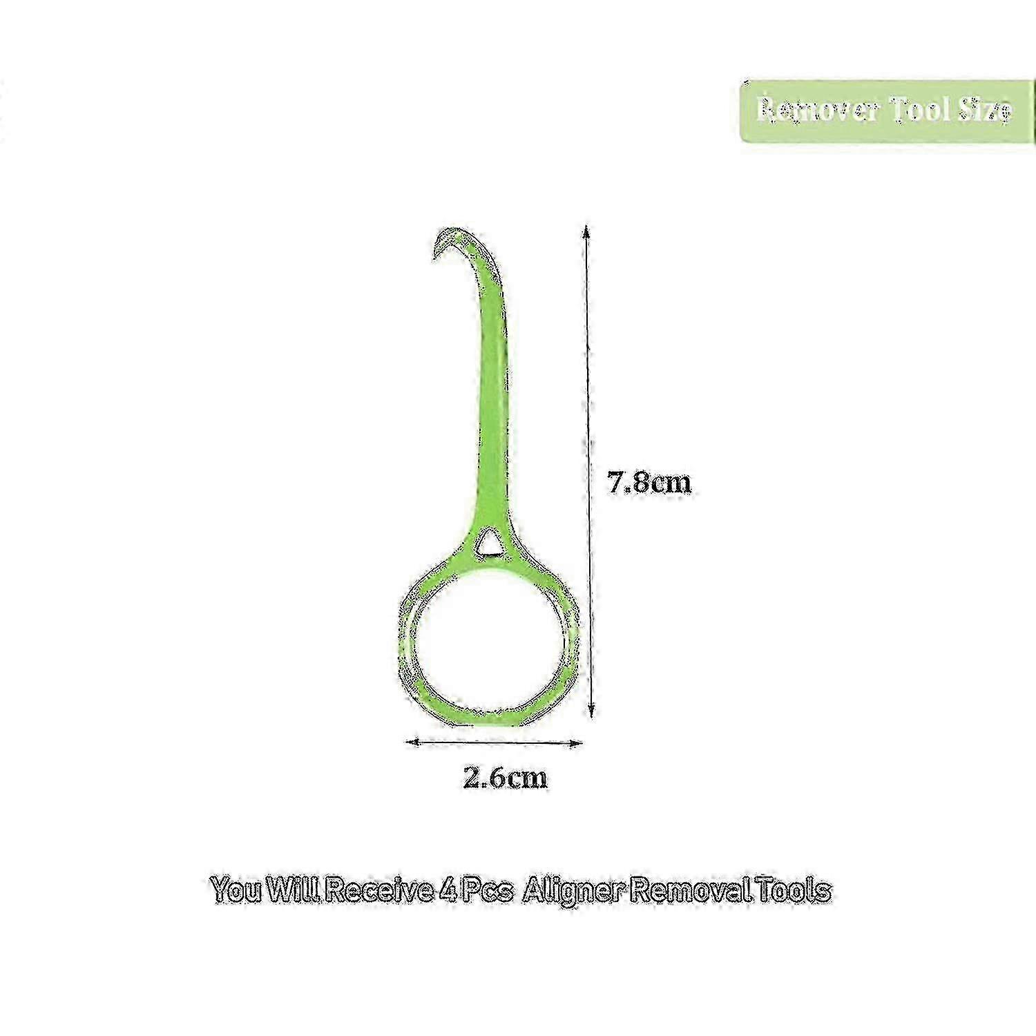 Aligner Remover Tool Kit with 4 Pcs for Clear Removable Braces