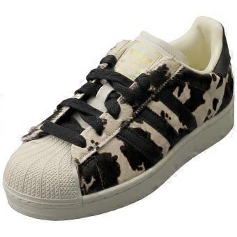 Adidas Superstar II damskie modne buty sportowe w kolorze czarno-białym