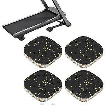 4 pieces of treadmill mat, anti-vibration mat for fitness equipment.