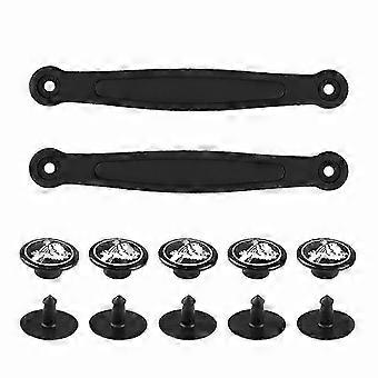 Replacement Heel Straps for Clogs and Sandals, White PVC with Rivets for Men's and Women's Beach Footwear
