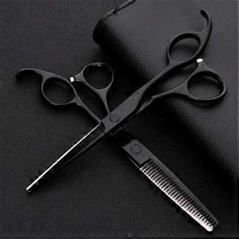 6 Inch Hair Thinning Scissors Japan 440C Steel Professional Barber Shears with Ergonomic Handles