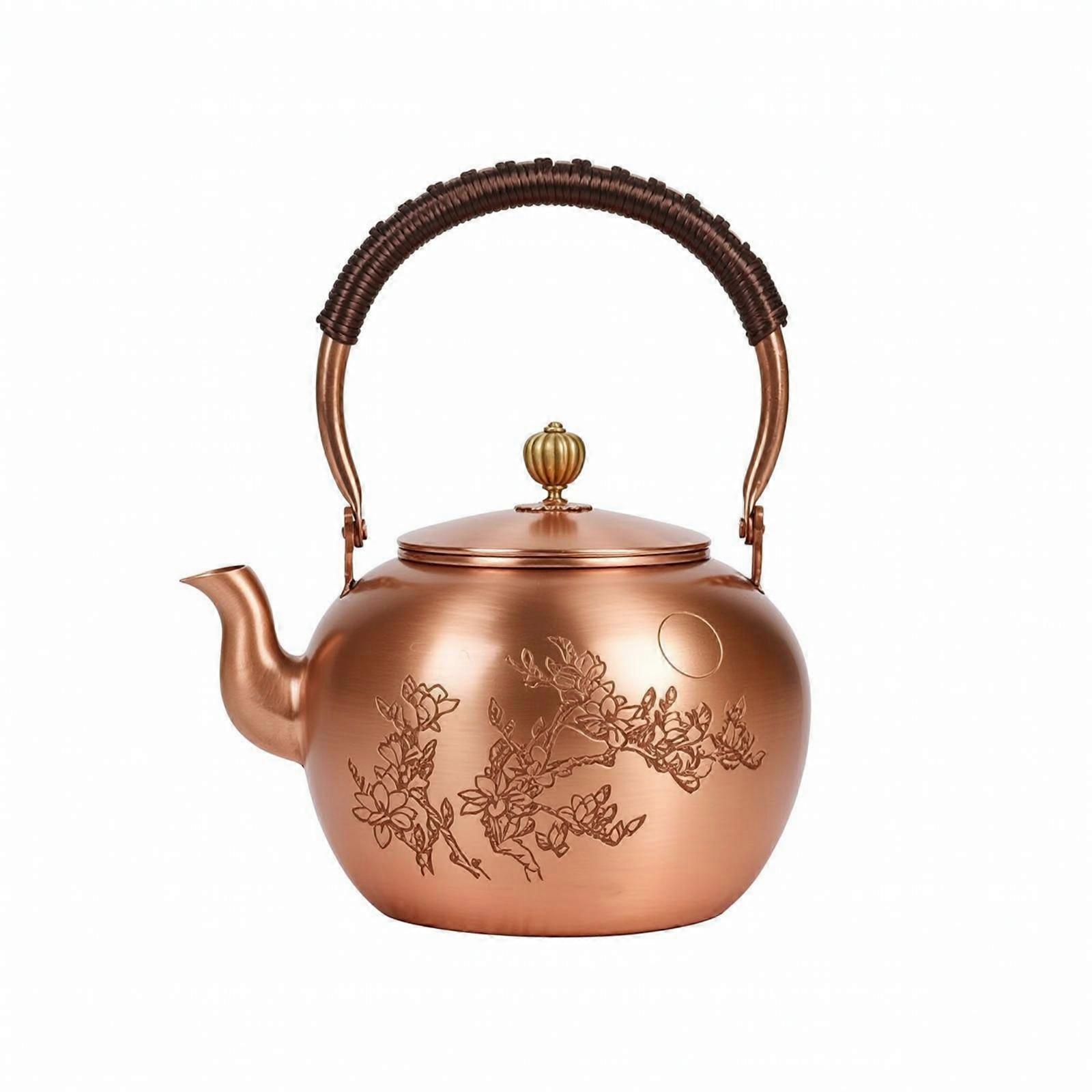 Tea Kettle Engraved Copper Tea Kettle Traditional