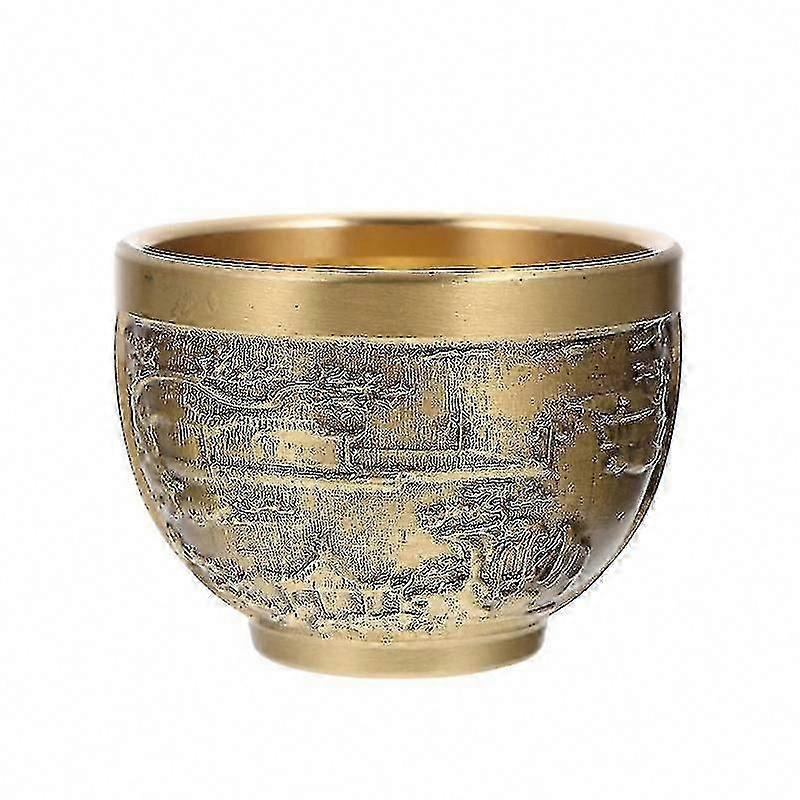Small Hand-Carved Copper Tea Cup