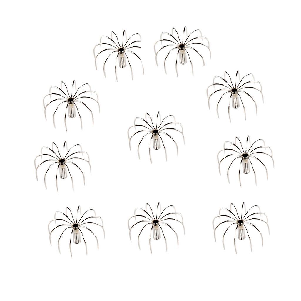 10pcs Stainless Steel Squid Jig Hook Octopus Hook Simulation Bait 4.5cm