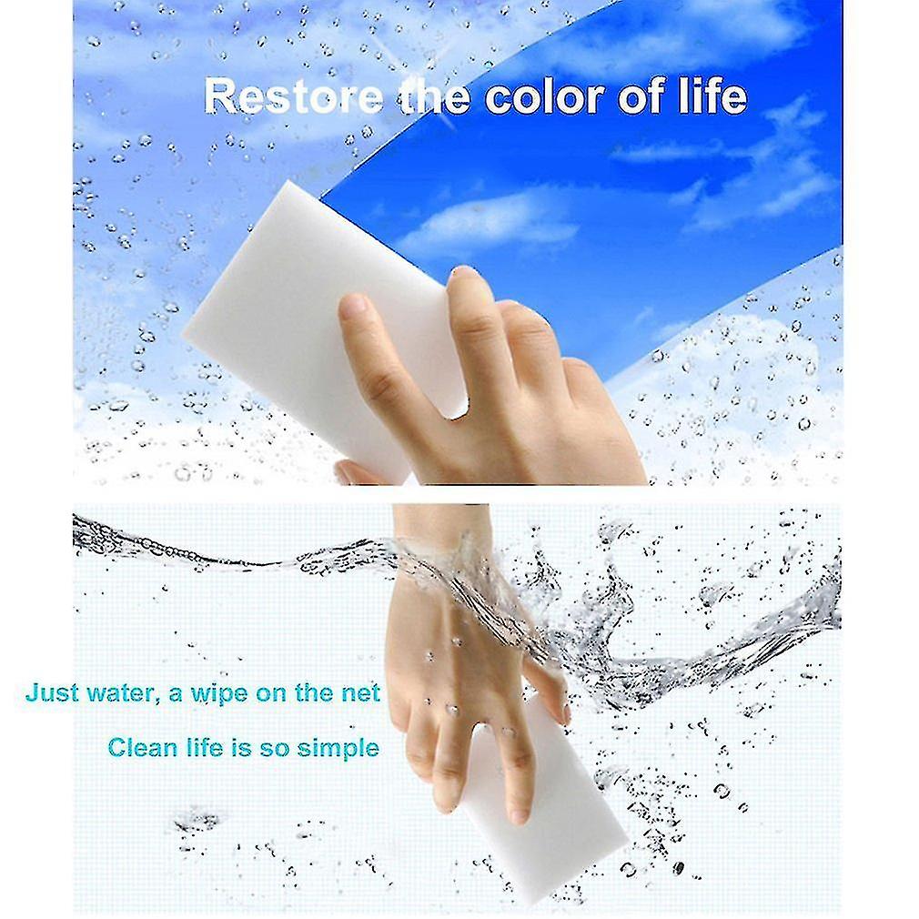 100pcs/lot White Magic Sponge Eraser Melamine Cleaner Kitchen Cleaning Tool