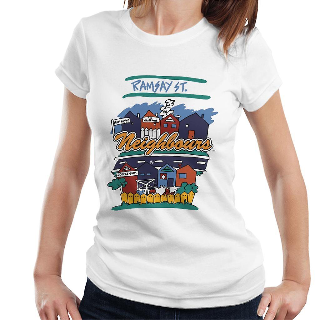 Naboer Ramsay St Huser Kvinners T-skjorte