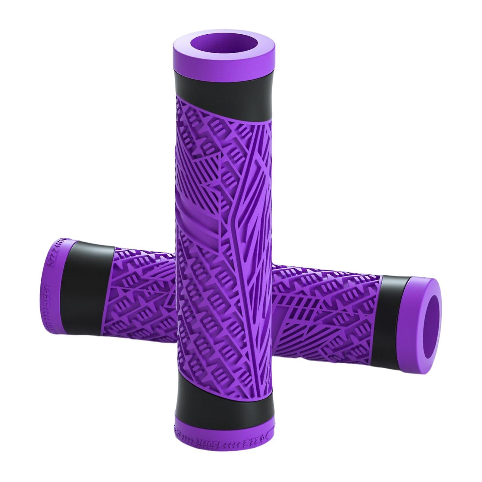 Sykkelstyre Håndtak Anti Slip Bremse Håndtak for Sykling lilla
