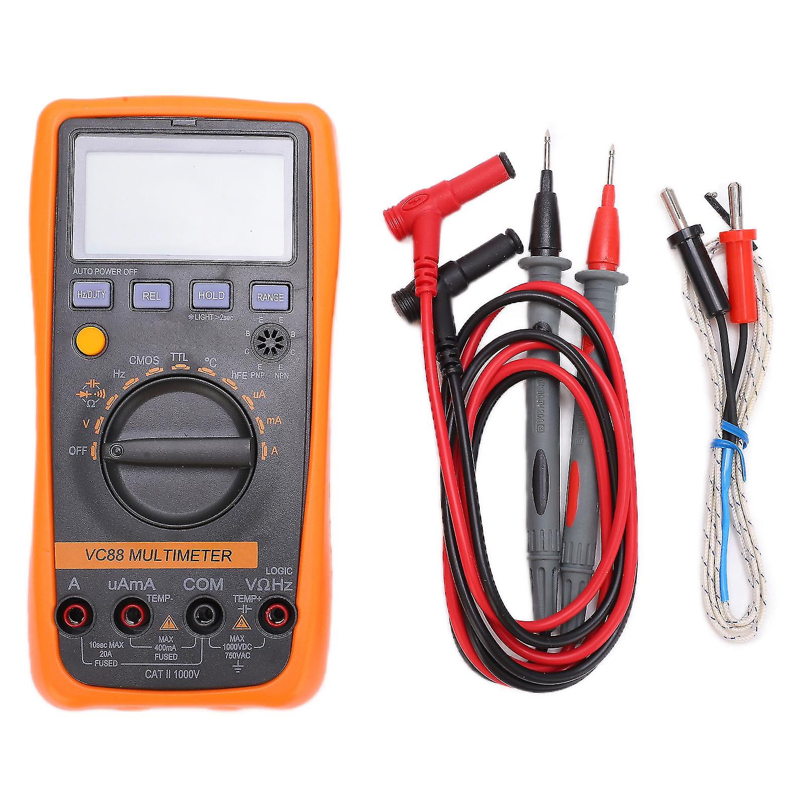 Vc88 1000v/20a Multimeter Logic Level Test Portable Automatic Range For Circuit Repair Ic Development