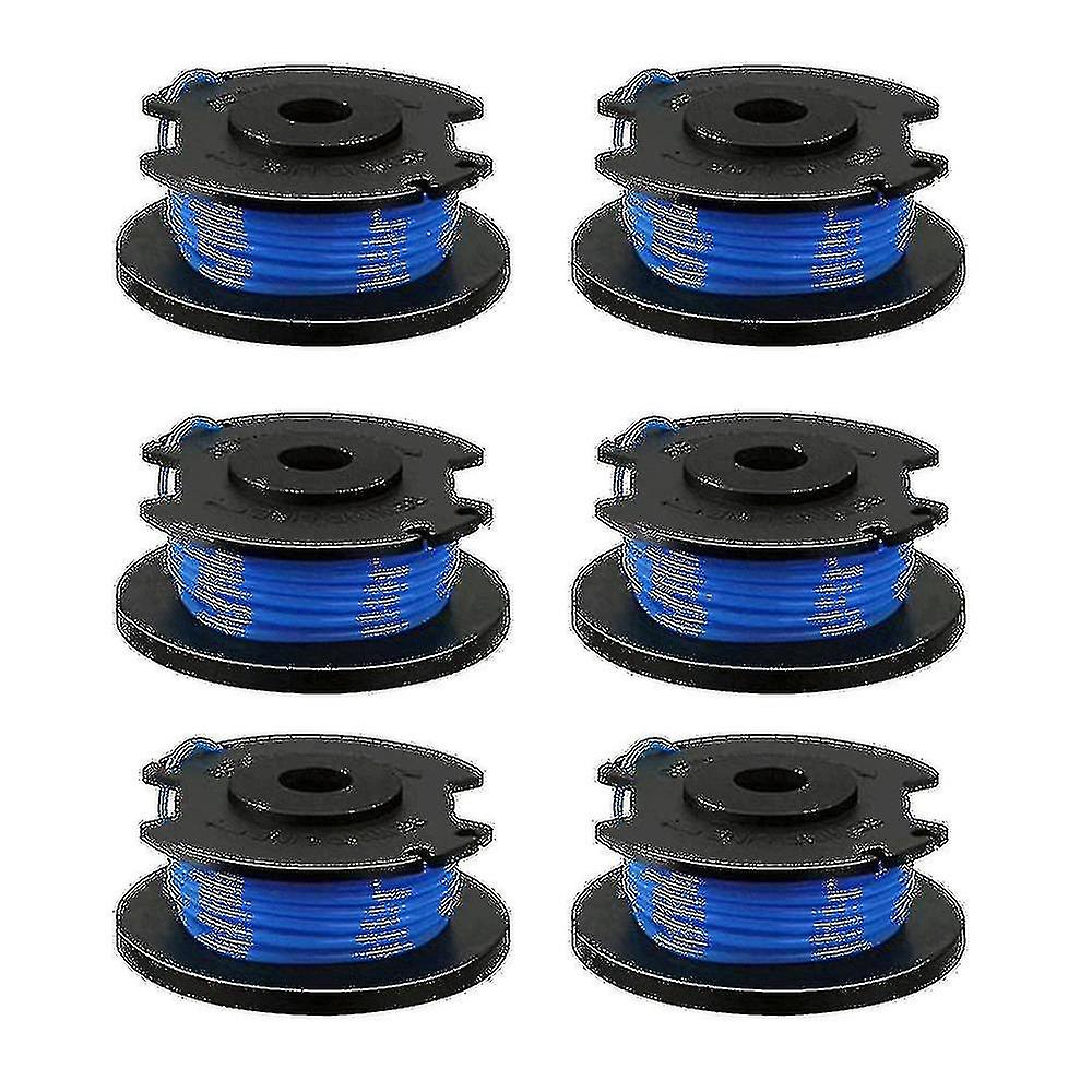 6 Pack Replacement Spools Compatible With Ryobi One+ Ac14rl3a Cordless Trimmerswanan