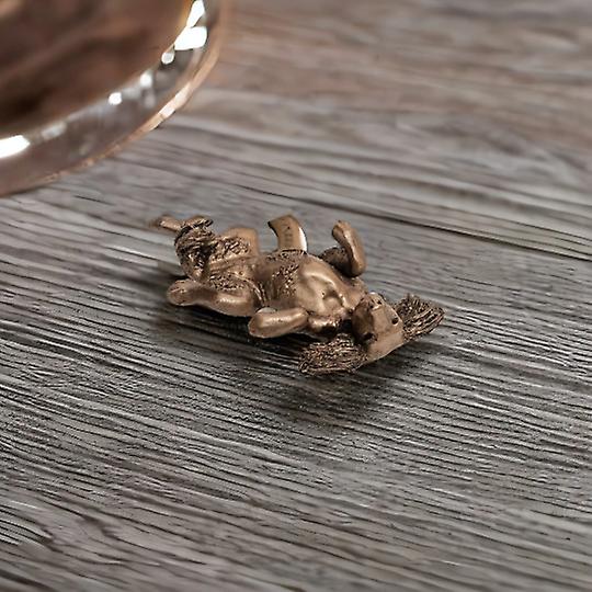 Spaniel Exuberantly Rolling Sculptures & Statues