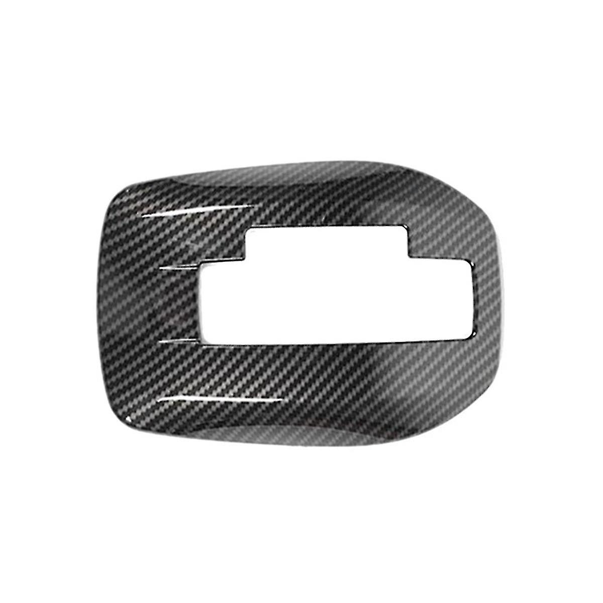 Car Carbon Fiber Central Gear Shift Panel Control Panel Decal Interior Modification For 2010-2015