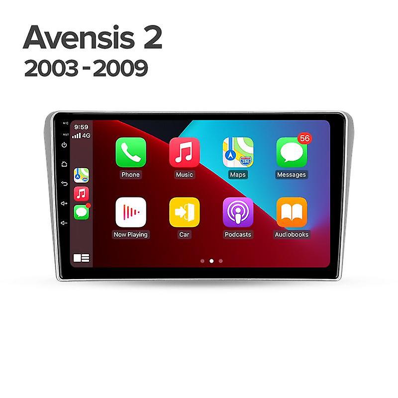 For Toyota Avensis T250 2 II 2003 - 2009 Car Radio Multimedia Video Player Navigation GPS Android 12