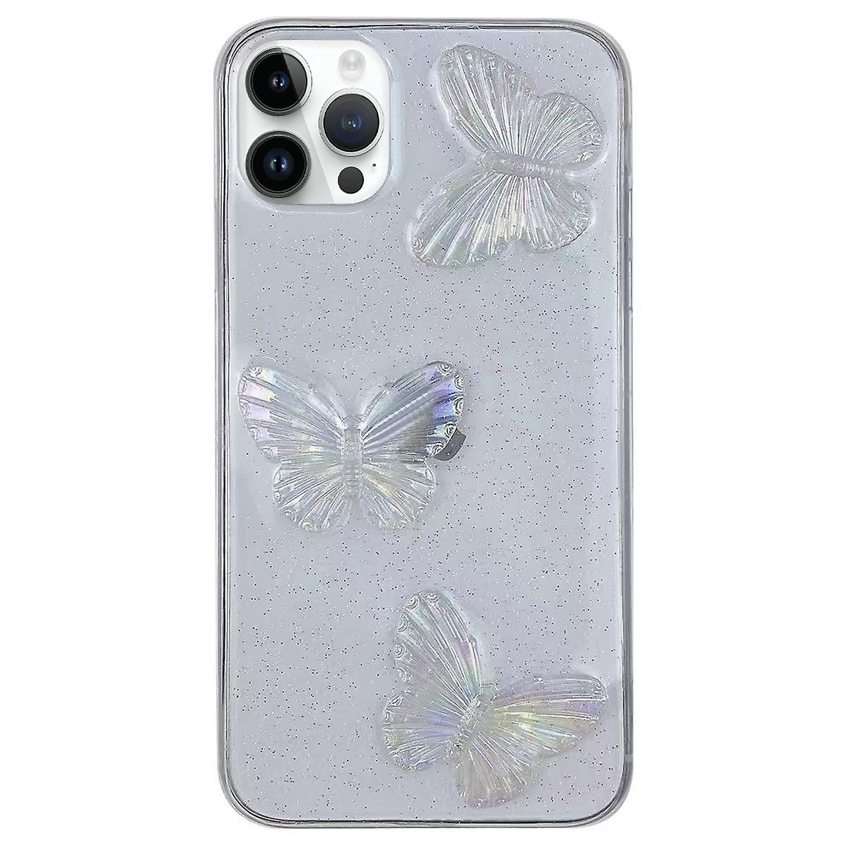 Butterfly TPU Phone Case For iPhone 15 Pro