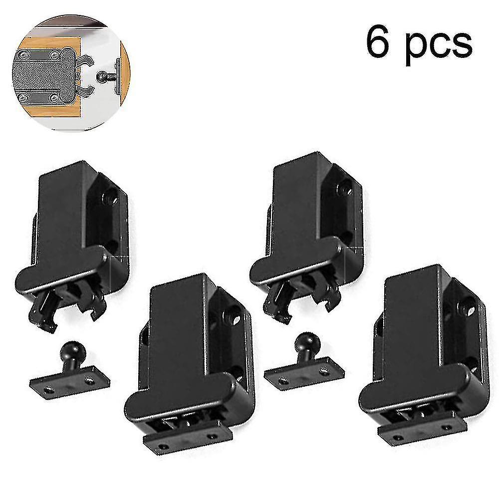 6 Pieces Push Catch Catch Spring Catch With Screws, Door Latch