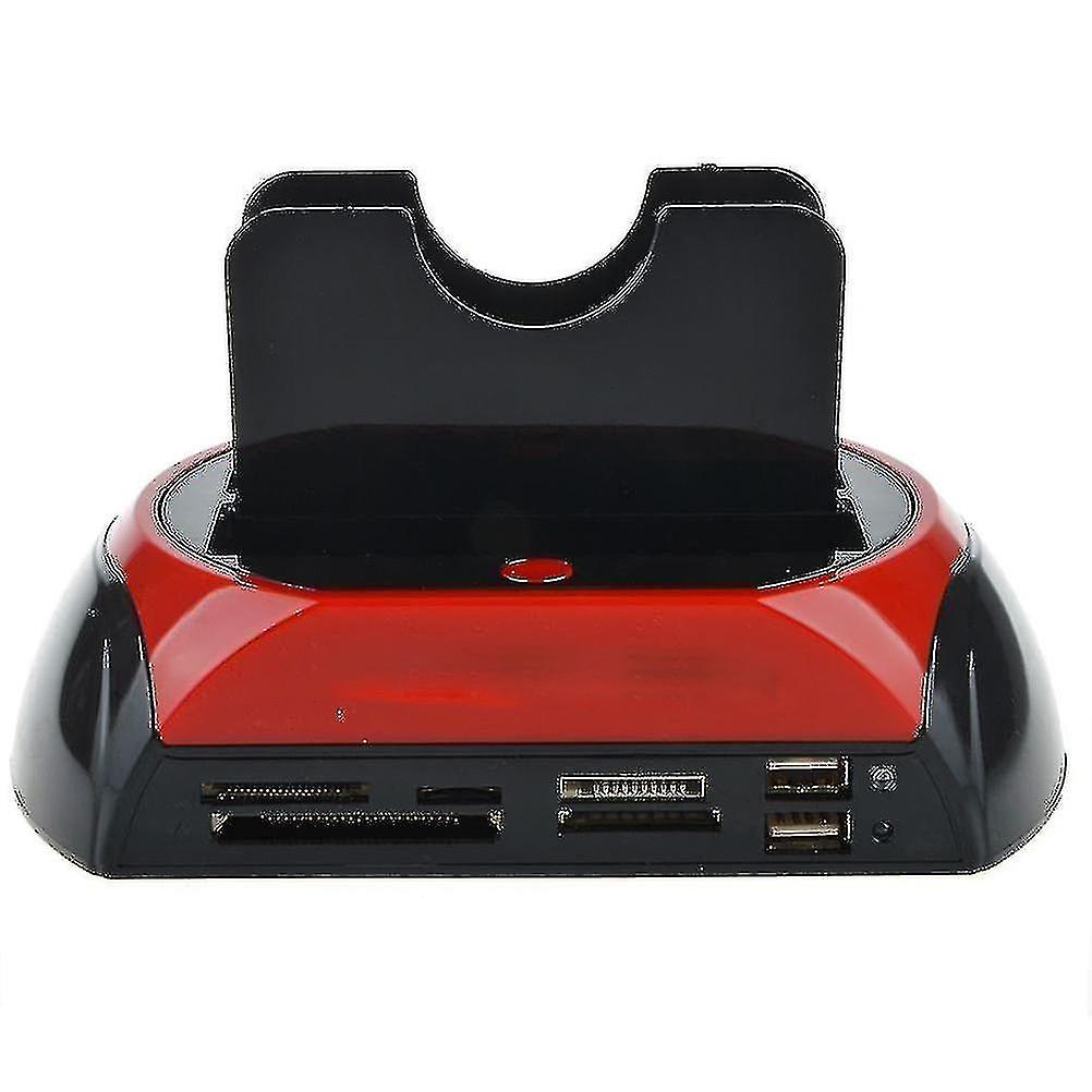 Hdd Docking Station Ide Sata Dual Usb Clone Hard Drive Multi Function Reader With Eu Plug
