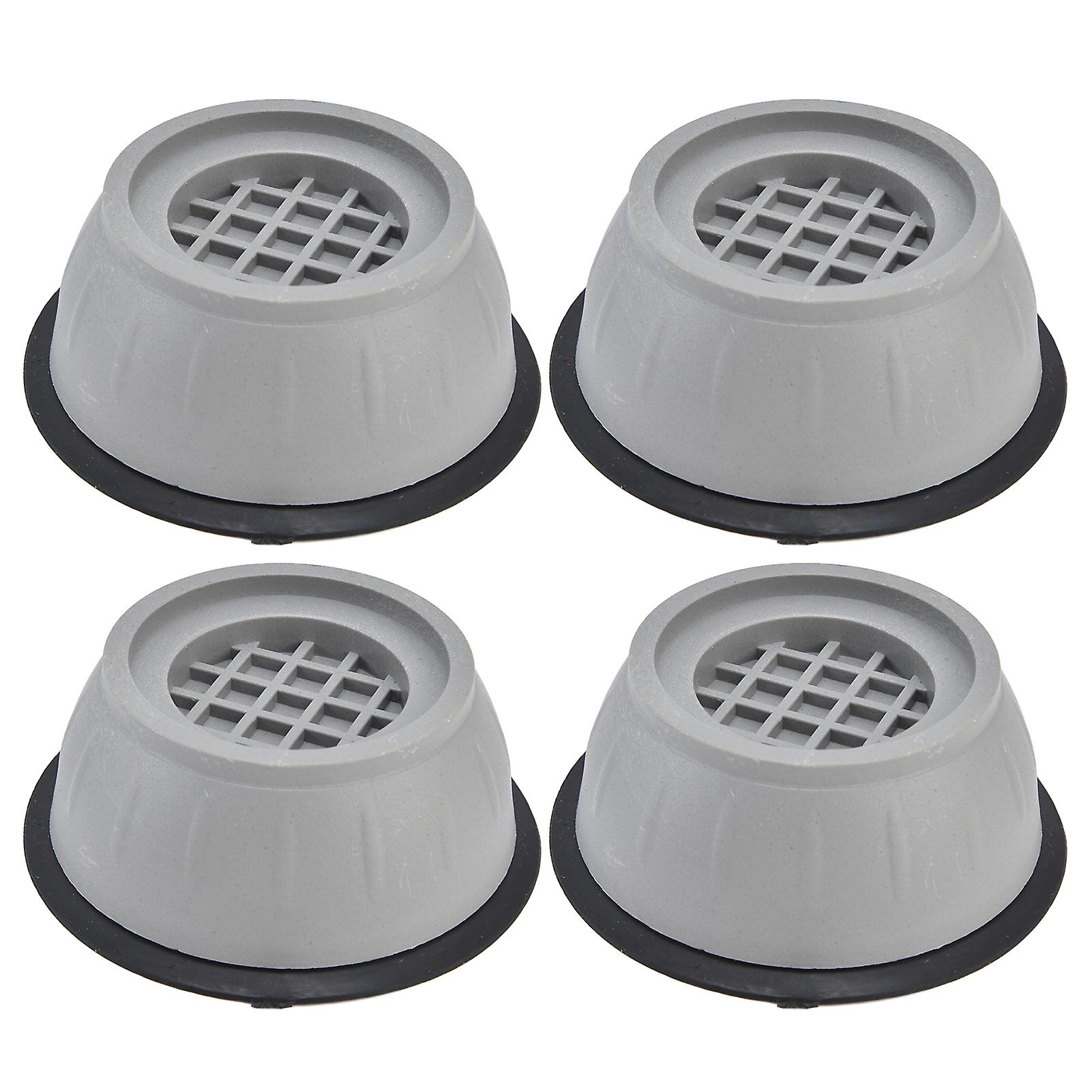 4pcs Washing Machine Pad Shockproof Noise Cancelling Prevent Slip Washer Foot Cushion for Refrigerator Dryer9cm Diameter