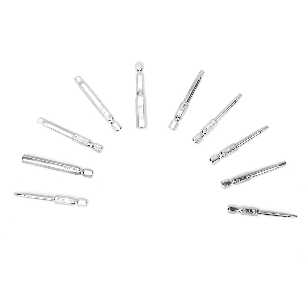 10PCS Magnetic Hex Shank Screwdriver Bits Set BST-018 60mm