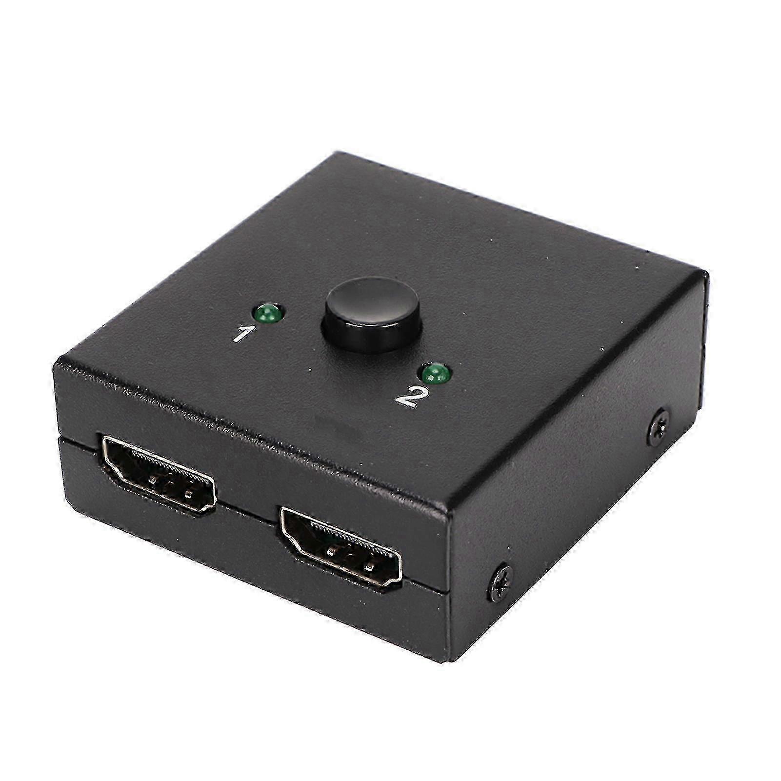 HD Multimedia Interface Switcher 4K 60Hz 1 in 2 Out / 2 in 1 Out 2 Port Display Splitter for PS4 PC for IOS TV