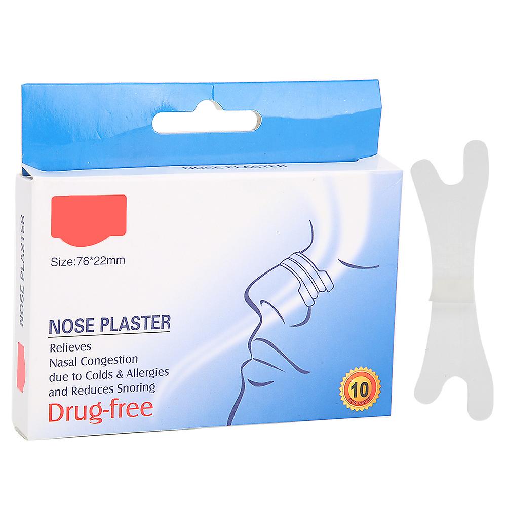 10pcs Nasal Strips Congestion Relief AntiSnoring Sleeping Nose Patch Nose Sticker