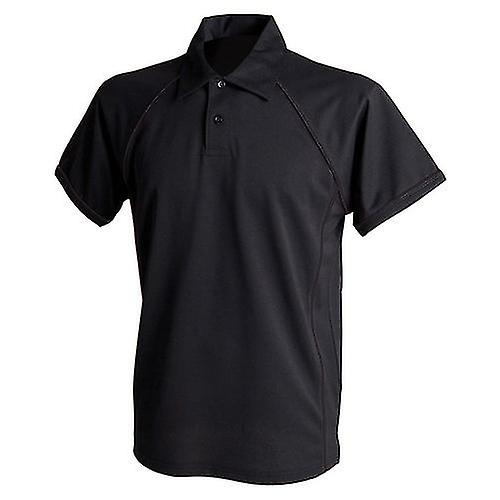 Finden & Hales Mens Piped Performance Polo Shirt