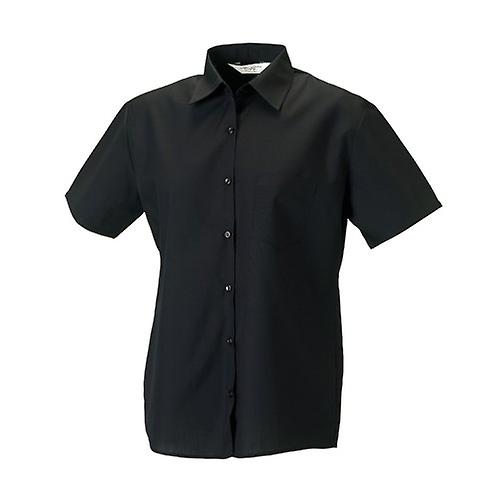 Russell Collection Womens/Ladies Poplin Easy-Care Short-Sleeved Formal Shirt