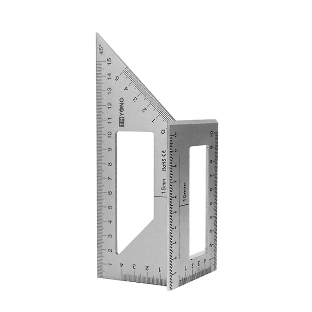 T-Type Woodworking Gauge Ruler Multifunction Ruler 45 90 Degree Gauge Rule Measurement Tool Carpentry Scribe Mark Line Measuring