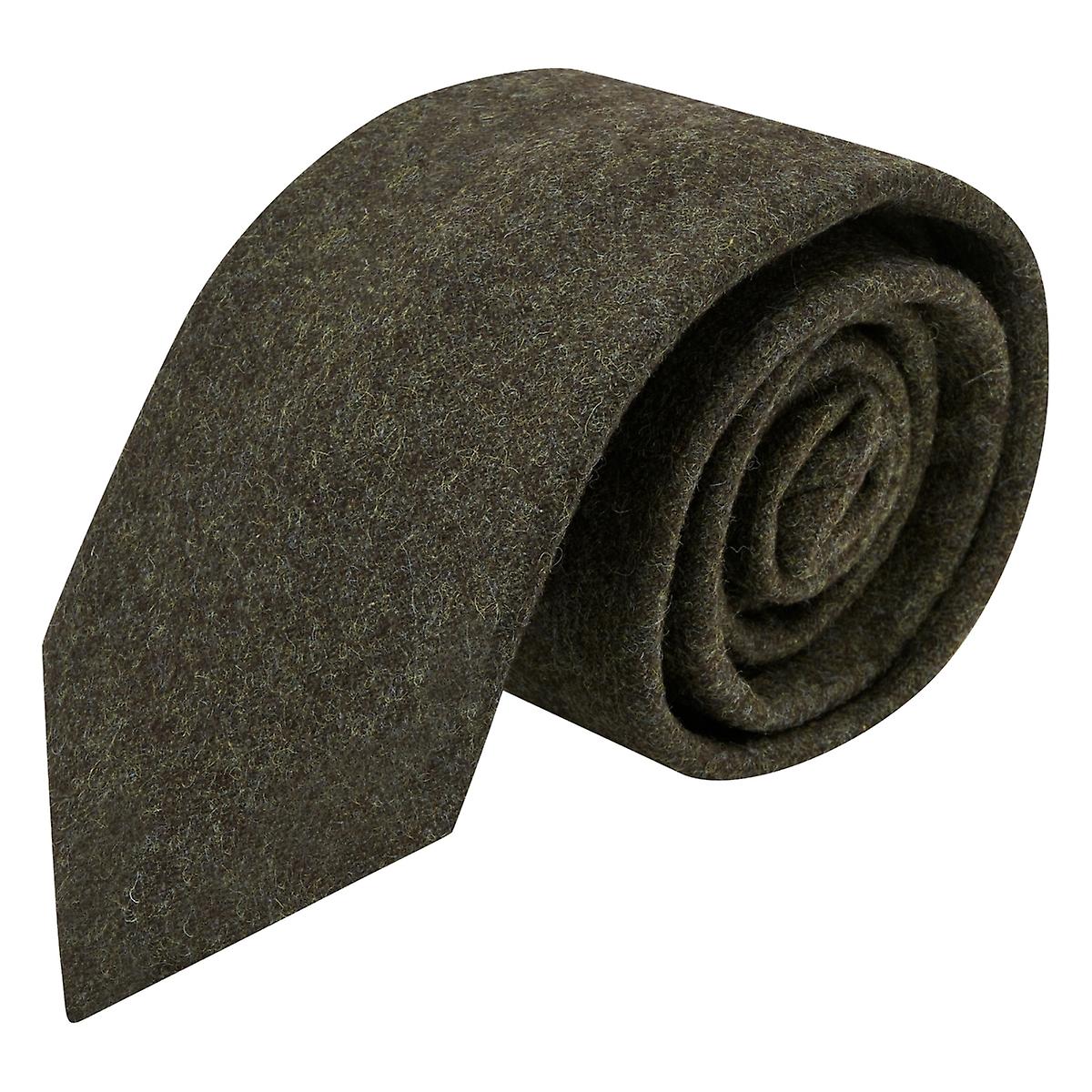 Earth Green Donegal Tweed Tie
