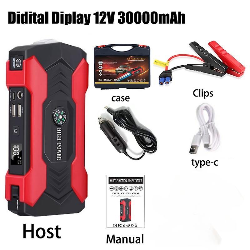 12V 28000mAh Car Jump Starter Digital Display Emergency Power Supply Portable Emergency Starter Car