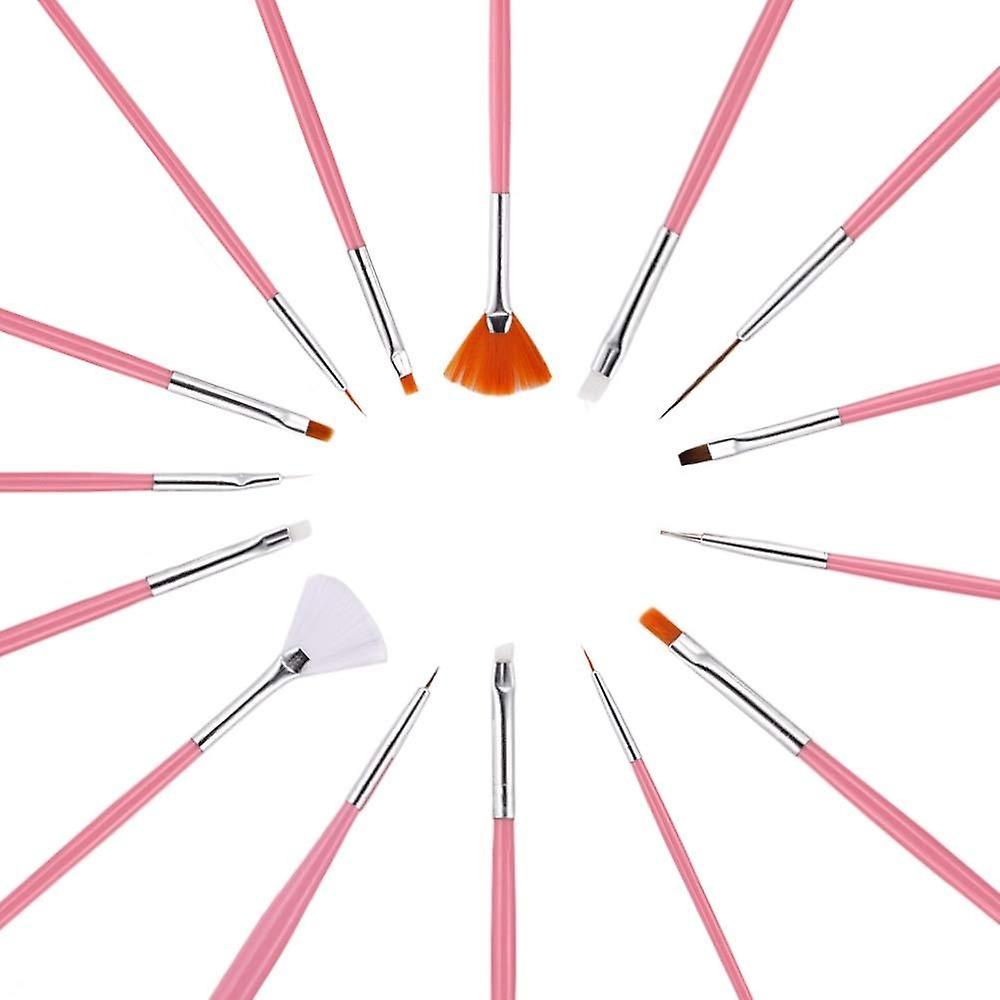 多機能ペイントブラシ15ピースブラシセットネイルアート、ワンストローク