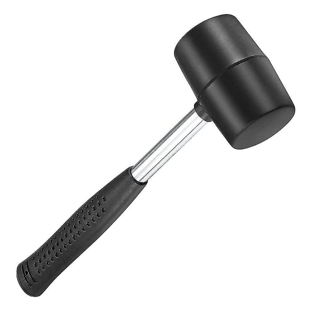 ラバーマレット500gブラックヘビーデューティラバーマレットハンマーDIY、手作り