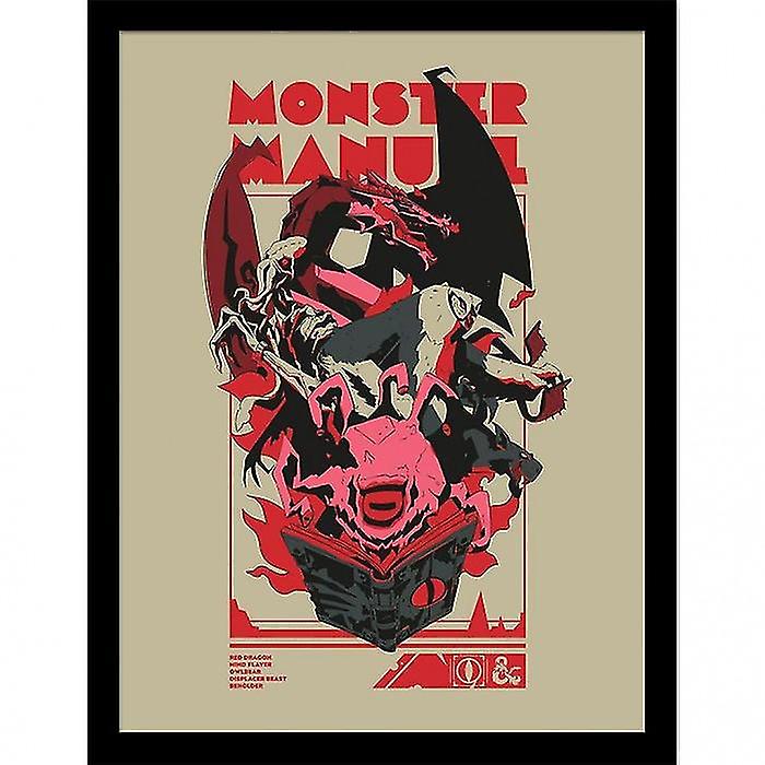 Dungeons & Dragons Monster Manual 2 Framed Poster