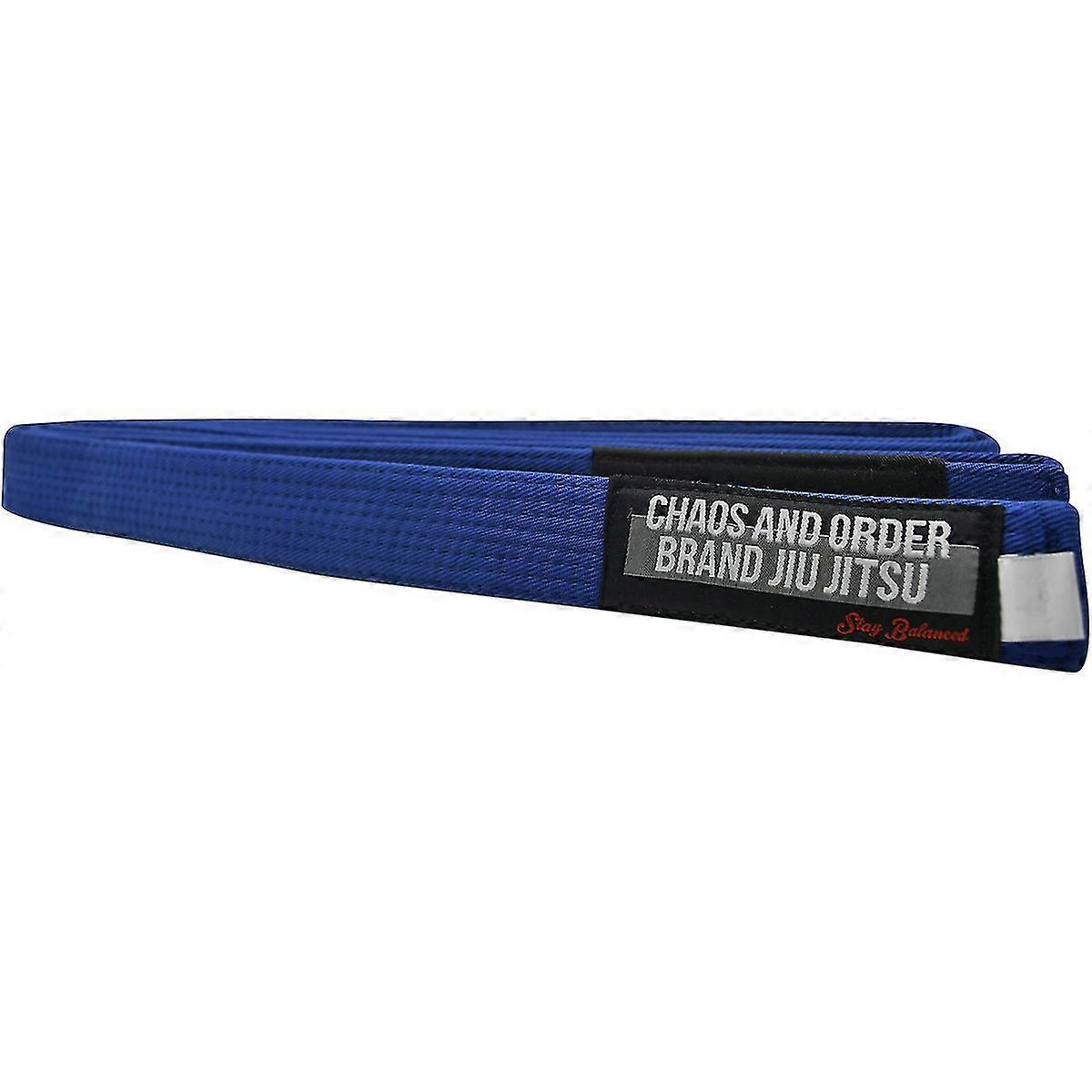 Chaos and Order Premium Jiu-Jitsu Rank Belt - Blue