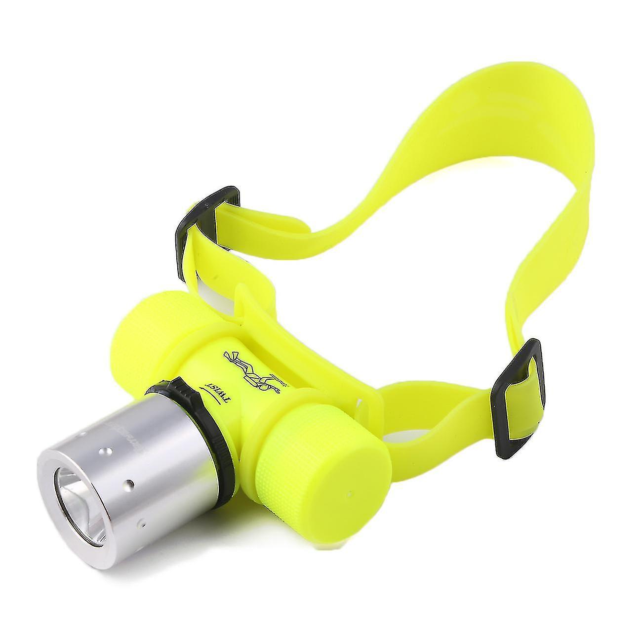 1set Diving Flashlight Headlamp Underwater Led Waterproof Lamp For Camping Hiking