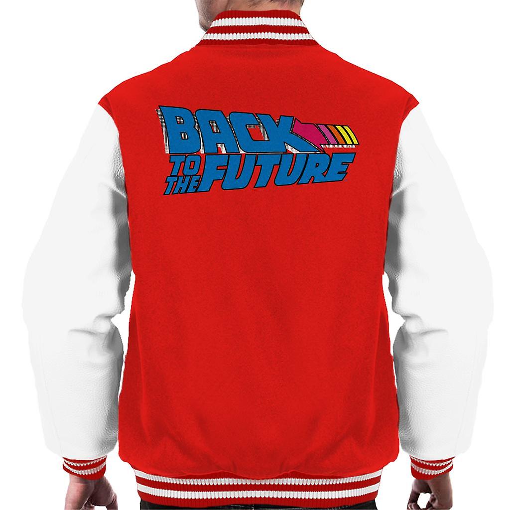 Back to the Future Stripped Arrow Men's Varsity Jacket