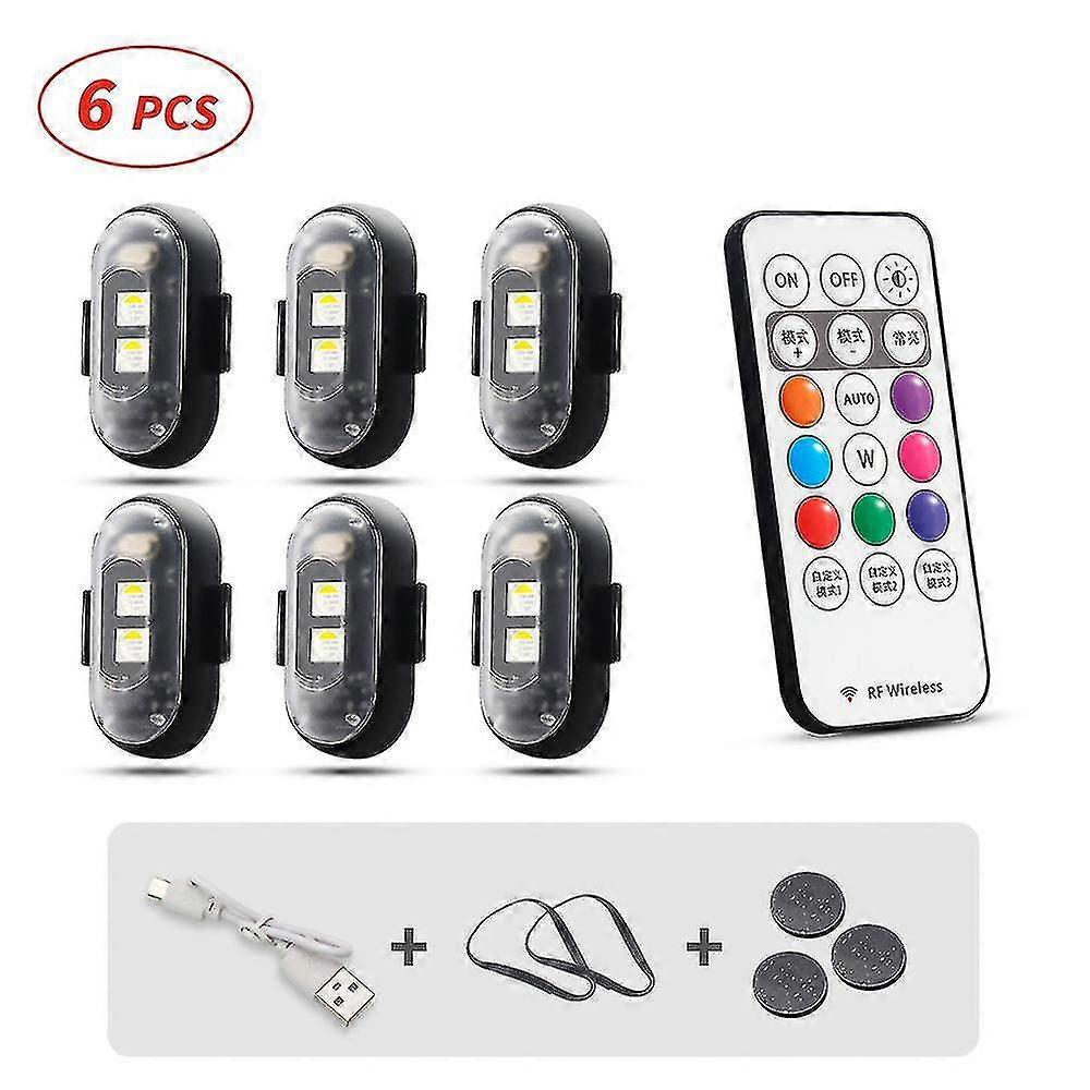 Mini Pocket Led Drone Strobe Signal Light 8 Colors Turn Signal Led For Car Bike Motorcycle